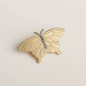 Golden Butterfly Scarf Ring